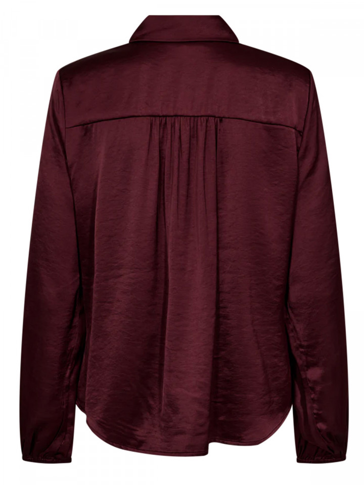 Satinblus knyt vinröd från FreeQuent