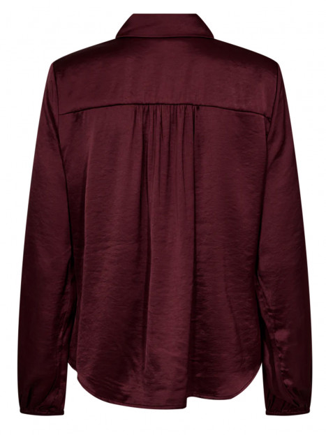 Satinblus knyt vinröd från FreeQuent