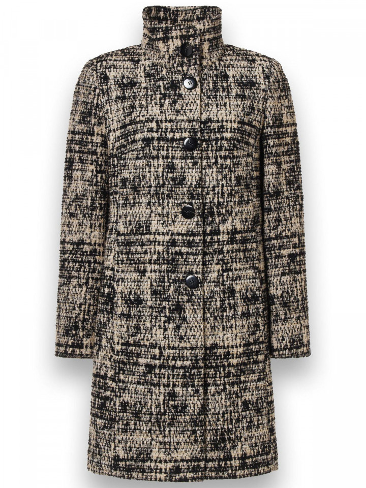 Tweedkappa svart/sand från Milo