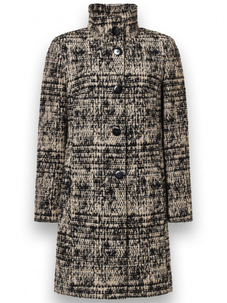 Tweedkappa svart/sand från Milo