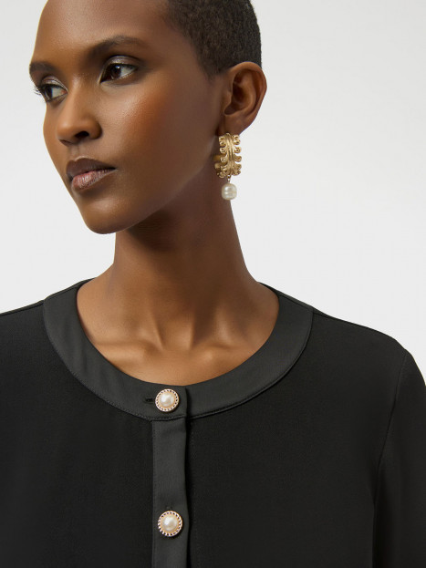 Trikåjacka pärlor svart från Joseph Ribkoff