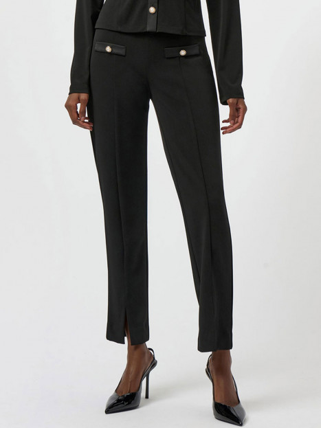 Elegant trikåbyxa pärlor svart Joseph Ribkoff