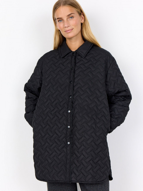 Quiltad täckjacka Fenya svart från SoyaConcept