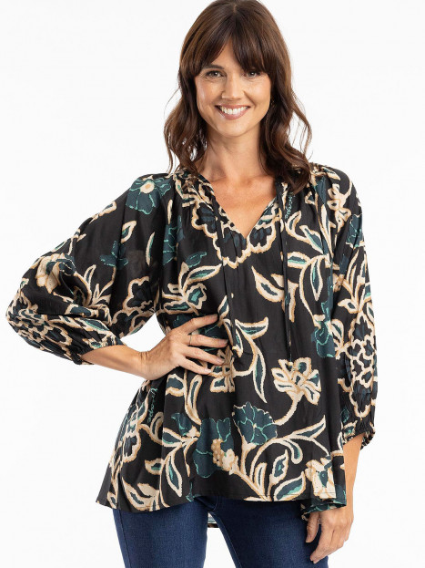 Blus Cusco svart/grön från Escape