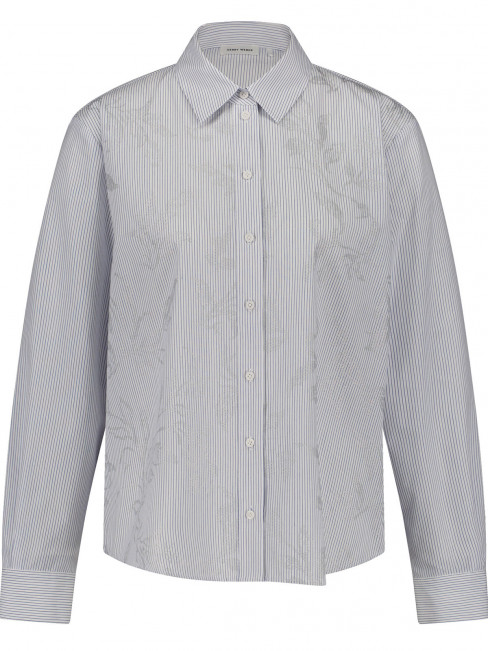 Blus smalrandig blå och silverdekor från Gerry Weber
