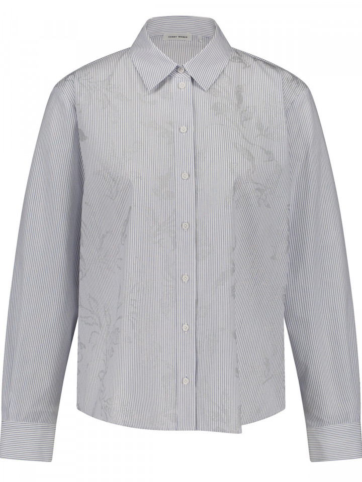 Blus smalrandig blå och silverdekor från Gerry Weber