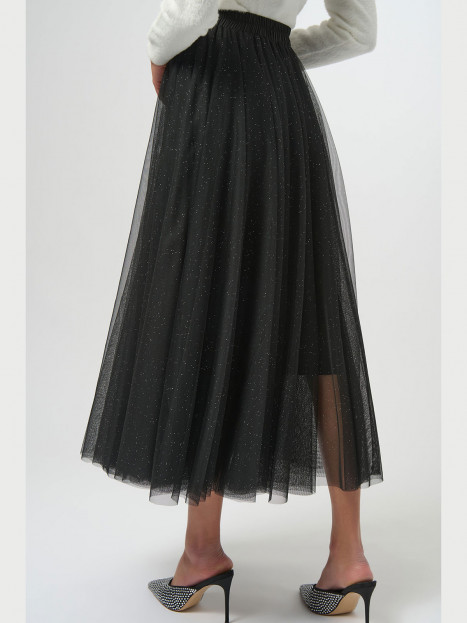 Ljuvlig tyllkjol med miniglitter svart från Joseph Ribkoff