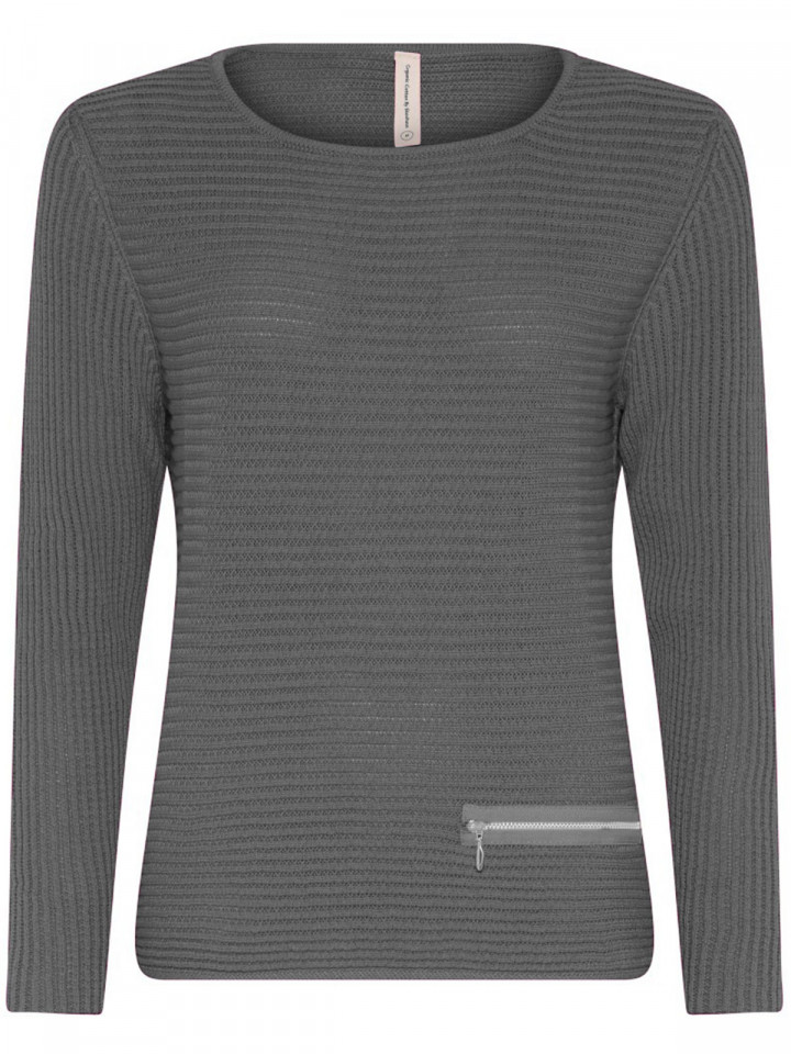 Tröja Zip grå från Skovhuus