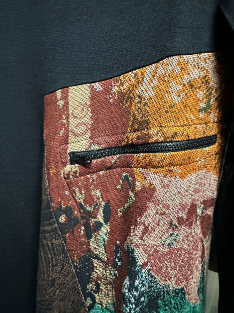 Trikåklänning Fields of Gold svart från Orientique