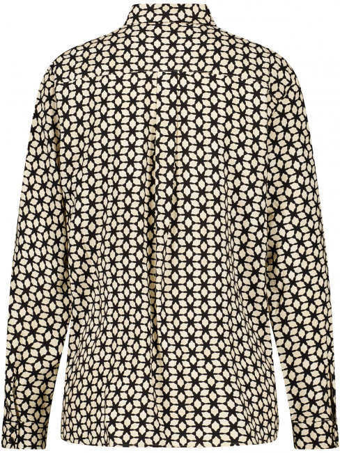 Viskosblus beige grafiskt mönster från Gerry Weber 2