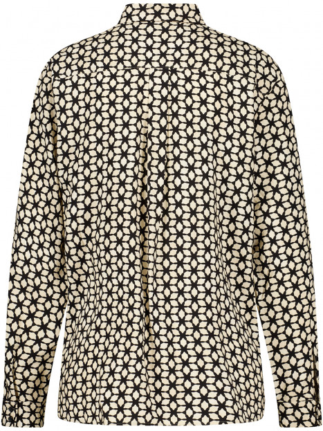 Viskosblus beige grafiskt mönster från Gerry Weber