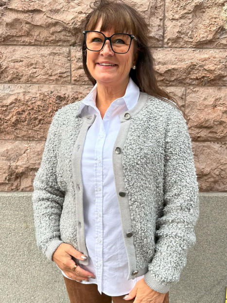 Texturkofta grå från Red Button