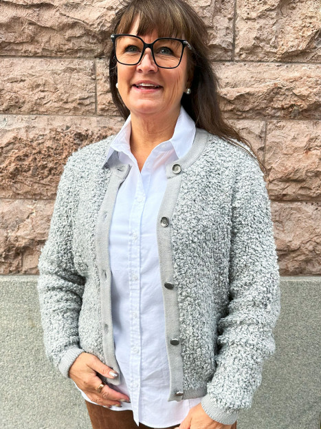 Texturkofta grå från Red Button