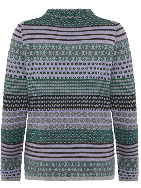 Tröja Beck grön/lila/grå från Mansted