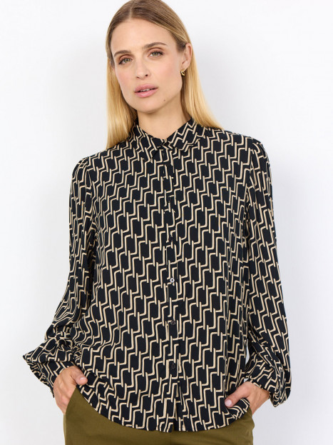 Viskosblus Varla svart från SoyaConcept