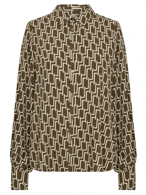 Viskosblus Varla olivgrön från SoyaConcept 2