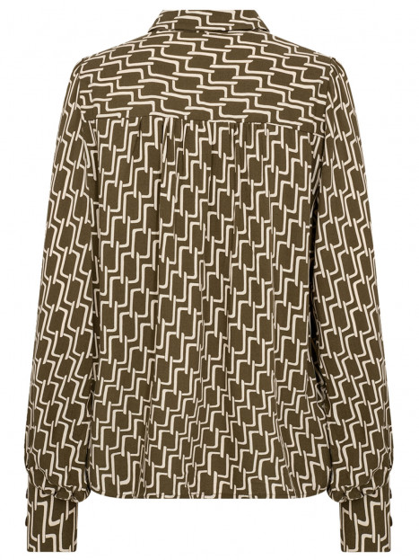 Viskosblus Varla olivgrön från SoyaConcept