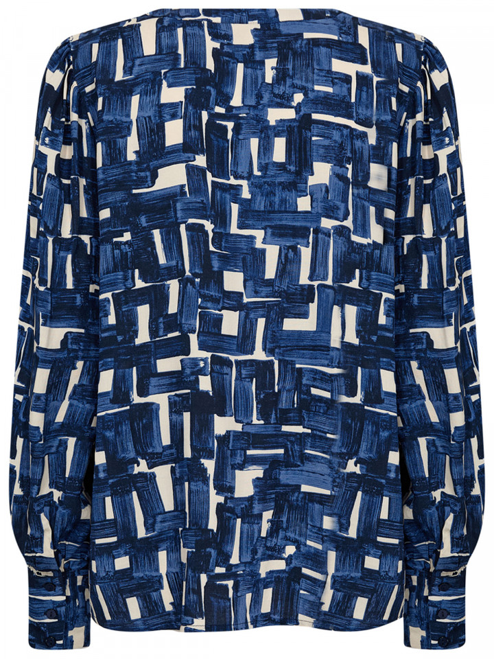 Viskosblus Vebina blå från SoyaConcept