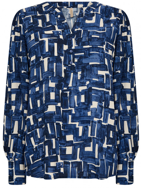 Viskosblus Vebina blå från SoyaConcept 2