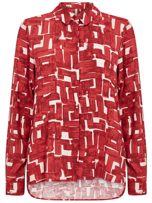 Viskosblus Vebina röd från SoyaConcept 2