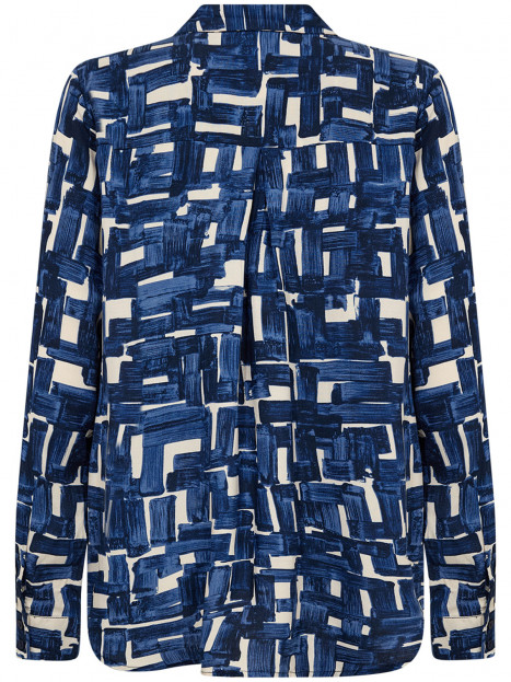 Viskosblus Vebina blå från SoyaConcept