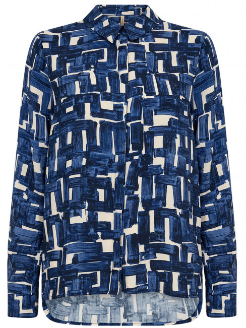 Viskosblus Vebina blå från SoyaConcept 2