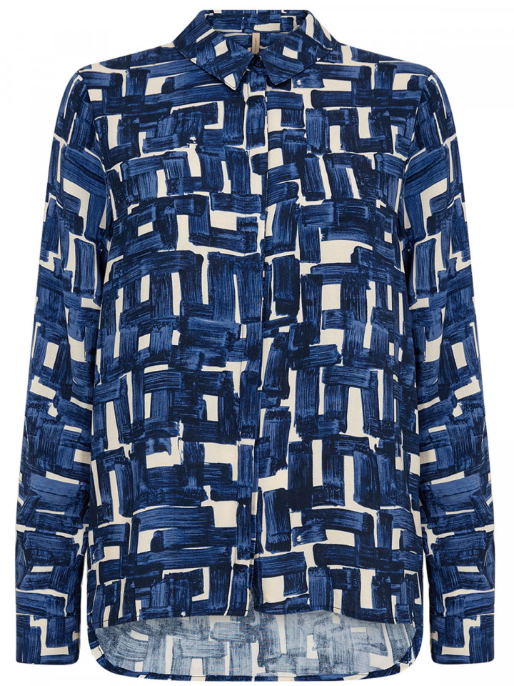 Viskosblus Vebina blå från SoyaConcept