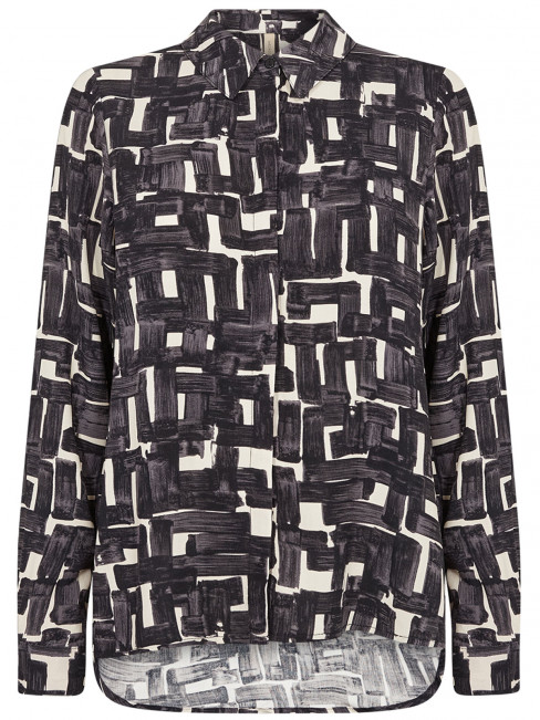 Viskosblus Vebina svart från SoyaConcept 2