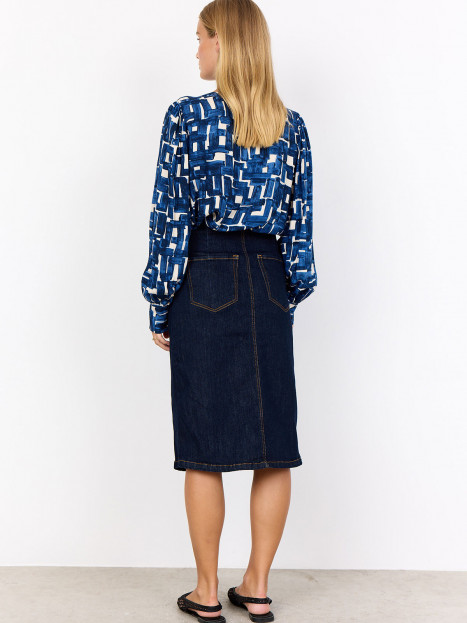 Viskosblus Vebina blå från SoyaConcept