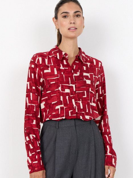 Viskosblus Vebina röd från SoyaConcept