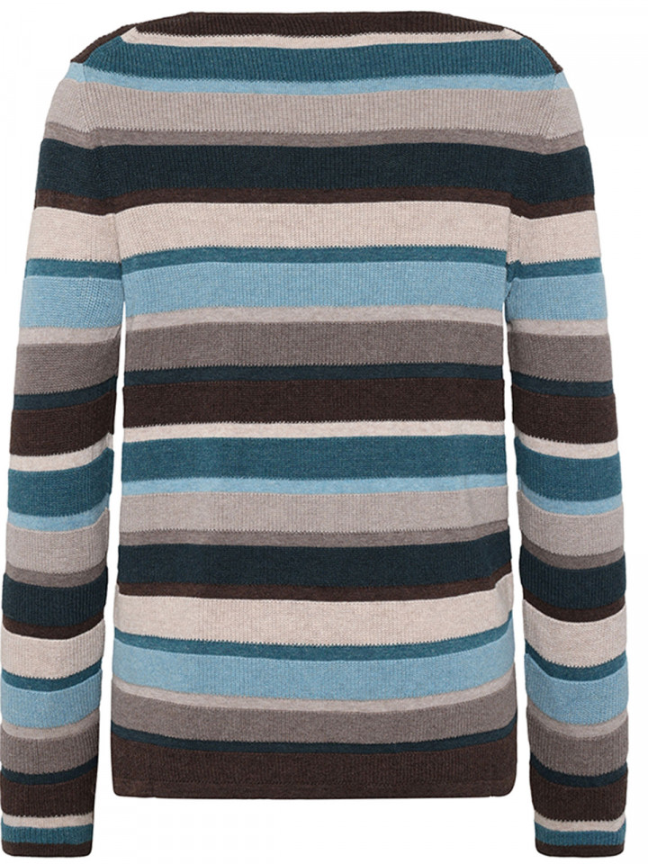 Finstickad tröja Mathilde randig...