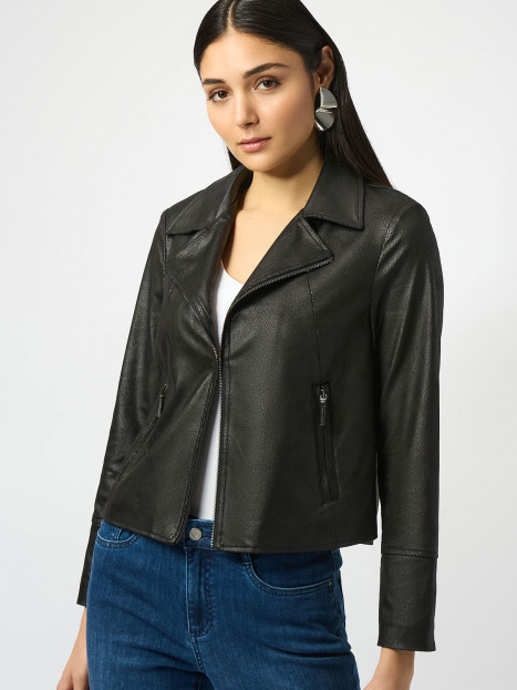 Jacka i skinnimitation svart från Joseph Ribkoff