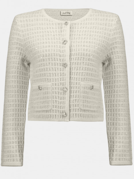 Stickad "chanel"-jacka cremevit från Joseph Ribkoff