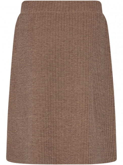 Trikåkjol Vinja fiskben brun från SoyaConcept 2