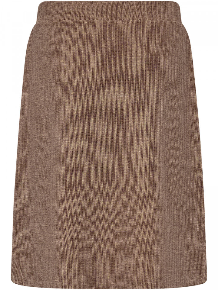 Trikåkjol Vinja fiskben brun från...