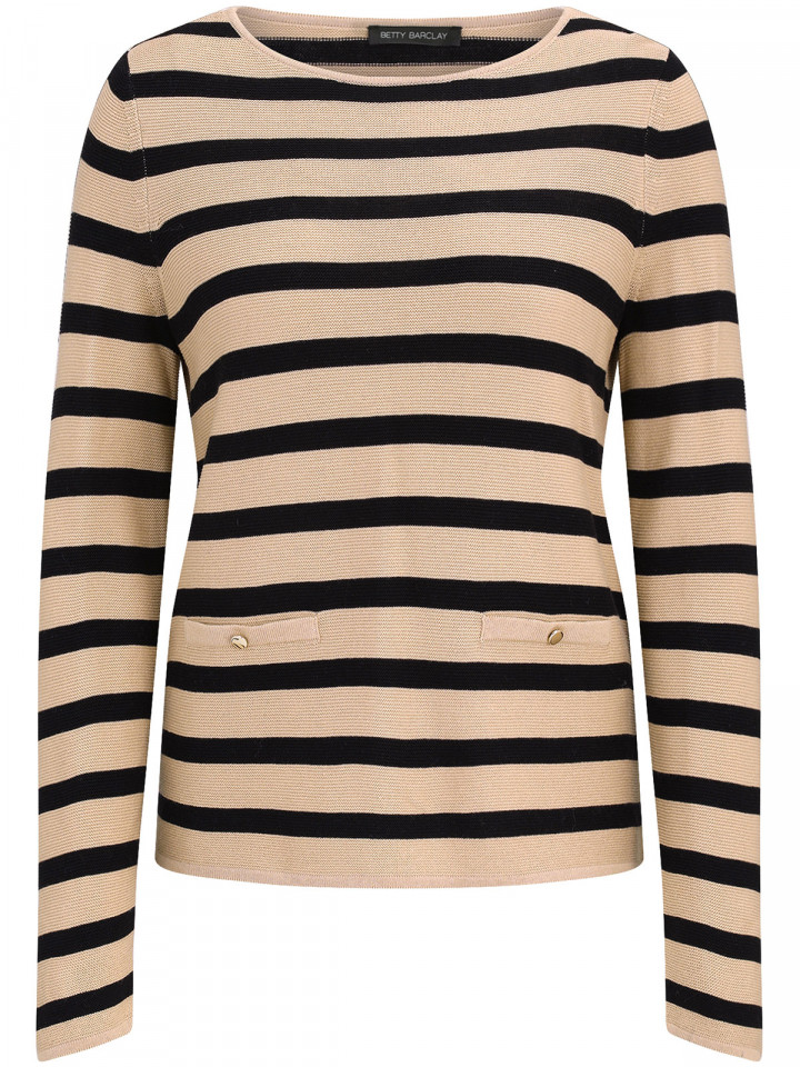 Avigstickad tröja randig från Betty...