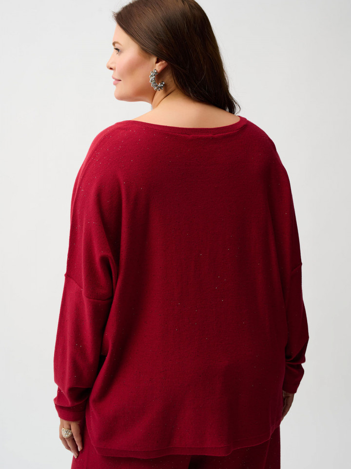 Finstickad tröja med minipaljetter...