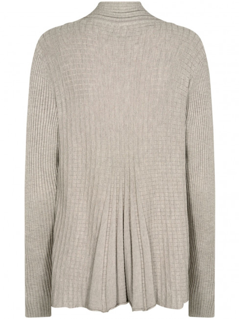 Finstickad kofta taupe från FREEQUENT 2