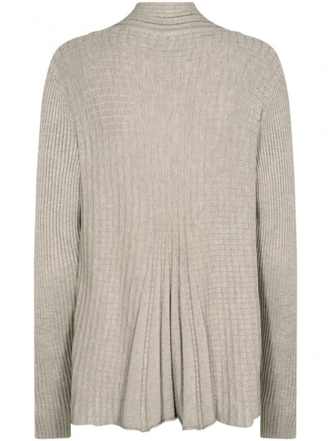 Finstickad kofta taupe från FREEQUENT