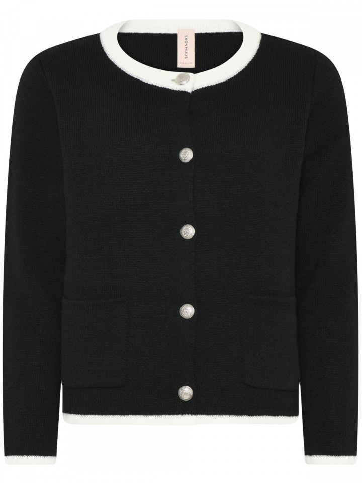 Kofta svart silverknapp från Skovhuus