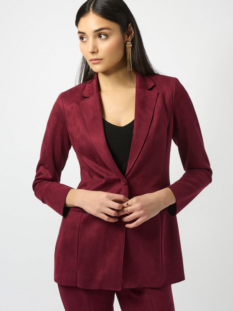 Kavaj i mockaimitation vinröd från Joseph Ribkoff