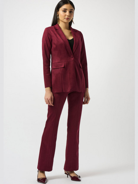 Kavaj i mockaimitation vinröd från Joseph Ribkoff