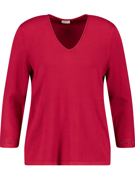 Finstickad tröja röd från Gerry Weber