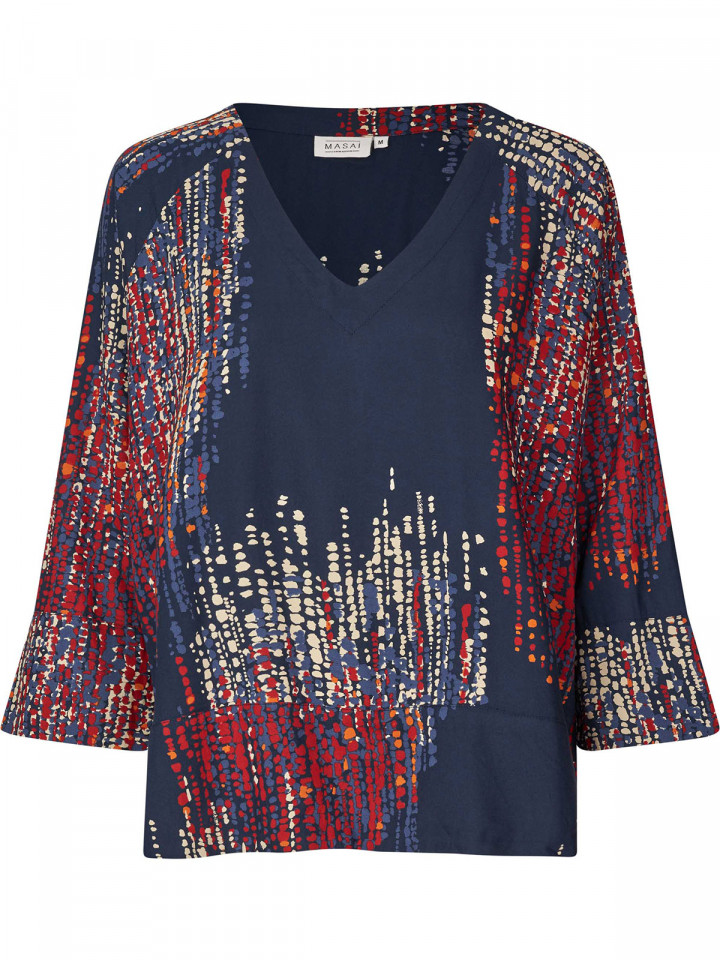 Blus Benika blå från Masai