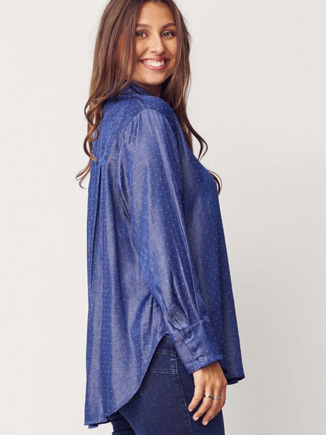 Skjorta Kate blå med strass från Isay