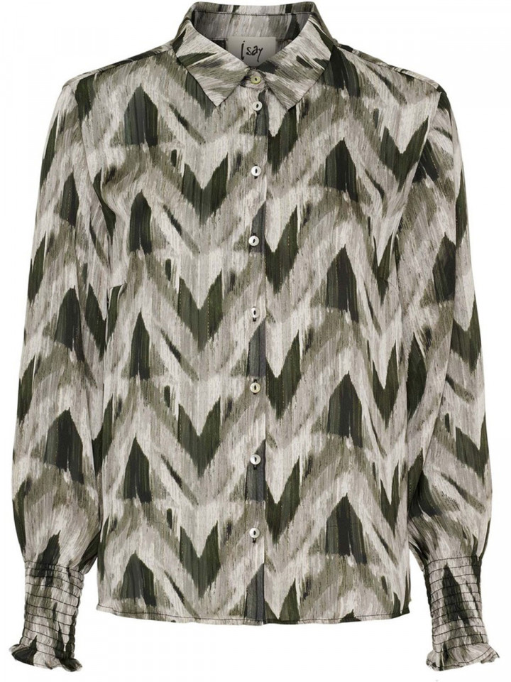 Chiffongblus Vibse Khaki från Isay