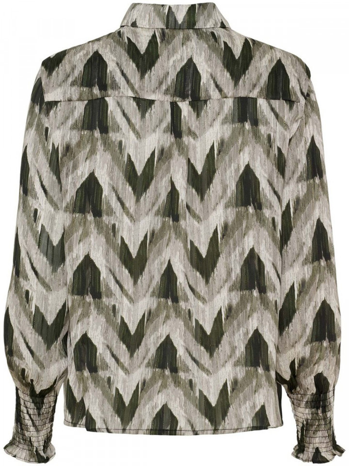 Chiffongblus Vibse Khaki från Isay