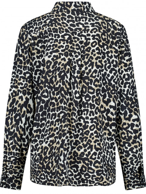 Viskosblus svart leomönster från Gerry Weber 2