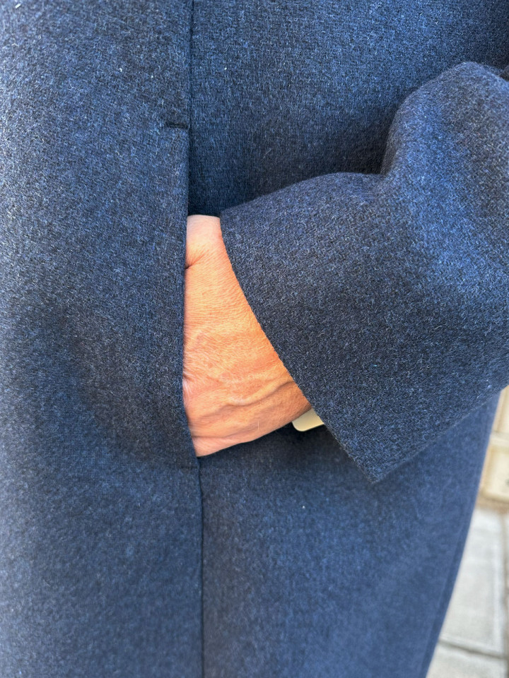 Ullkappa Sigrid blå från Hettemarks