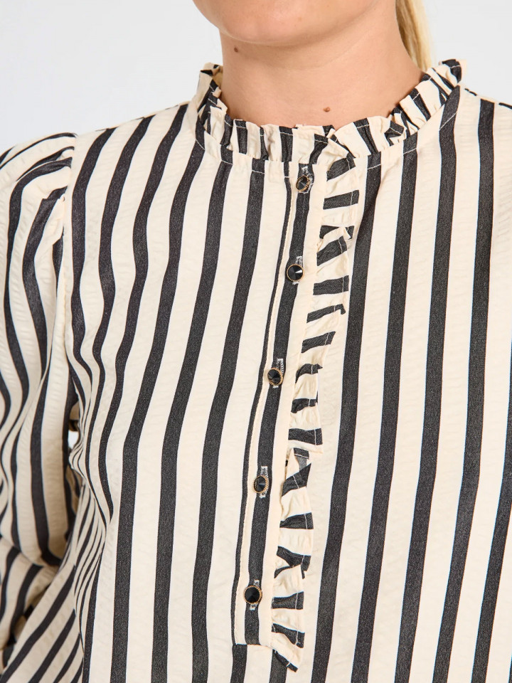 Randig blus svart-vit från FreeQuent